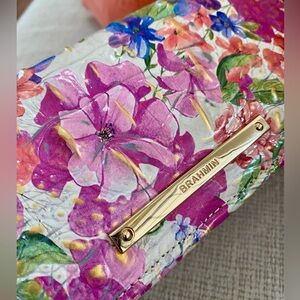 Brahmin HOMEGROWN MELBOURNE Floral Embossed Leather ADY Wallet